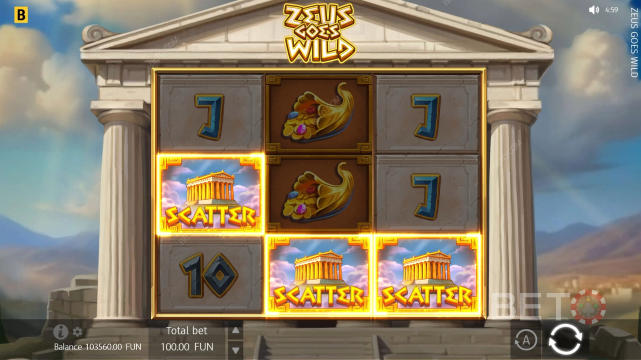 Зевс отива в дивото Преглед от BETO Slots