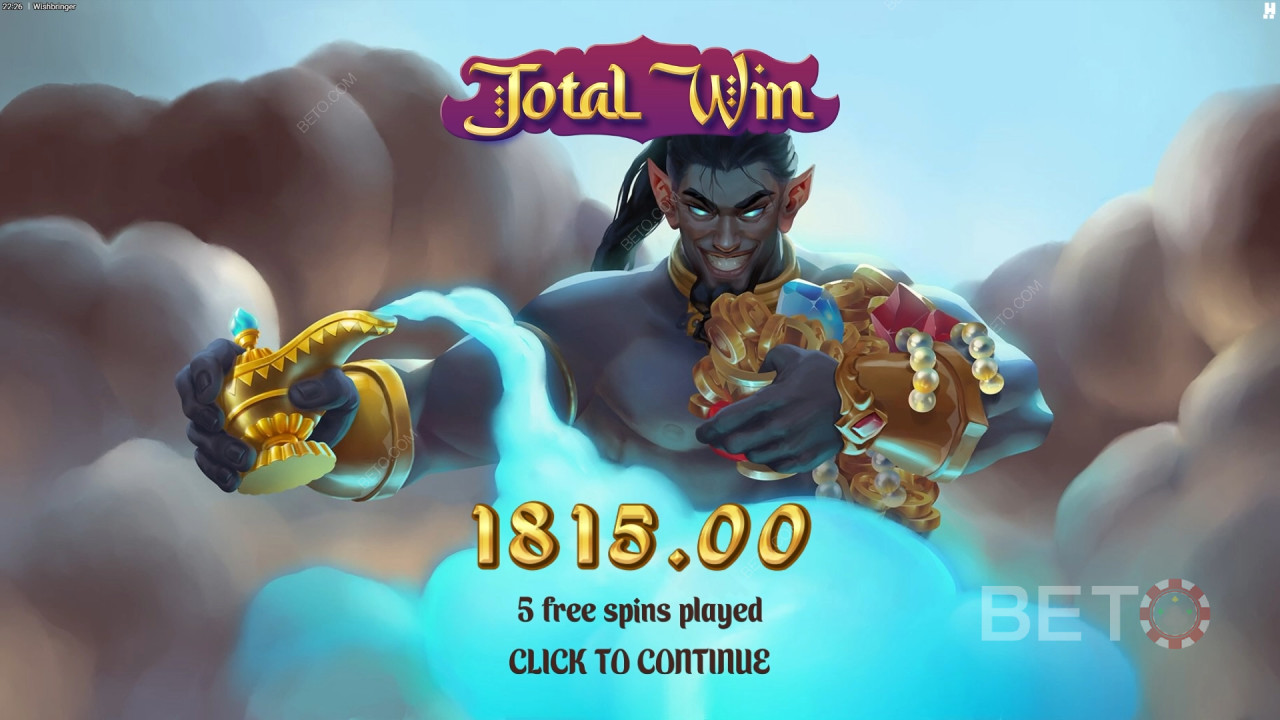 Спечелете 10 000x залога си в слота Wishbringer!