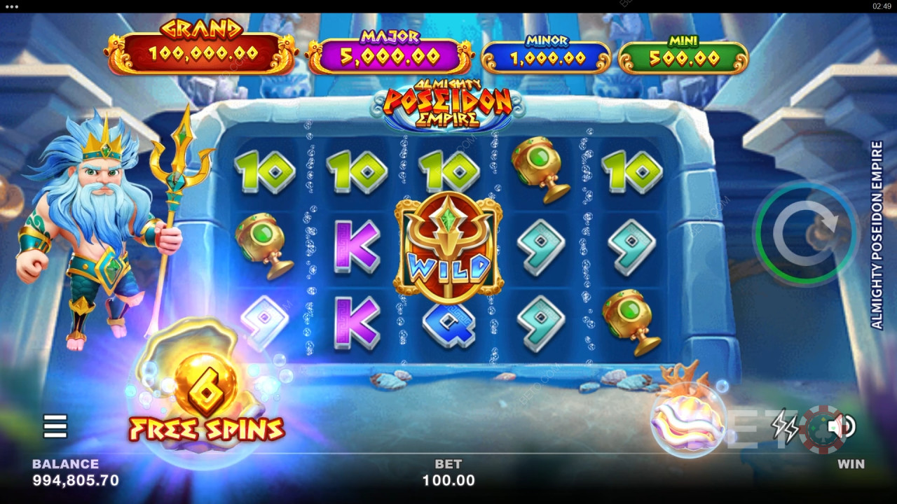Almighty Poseidon Empire Преглед от BETO Slots