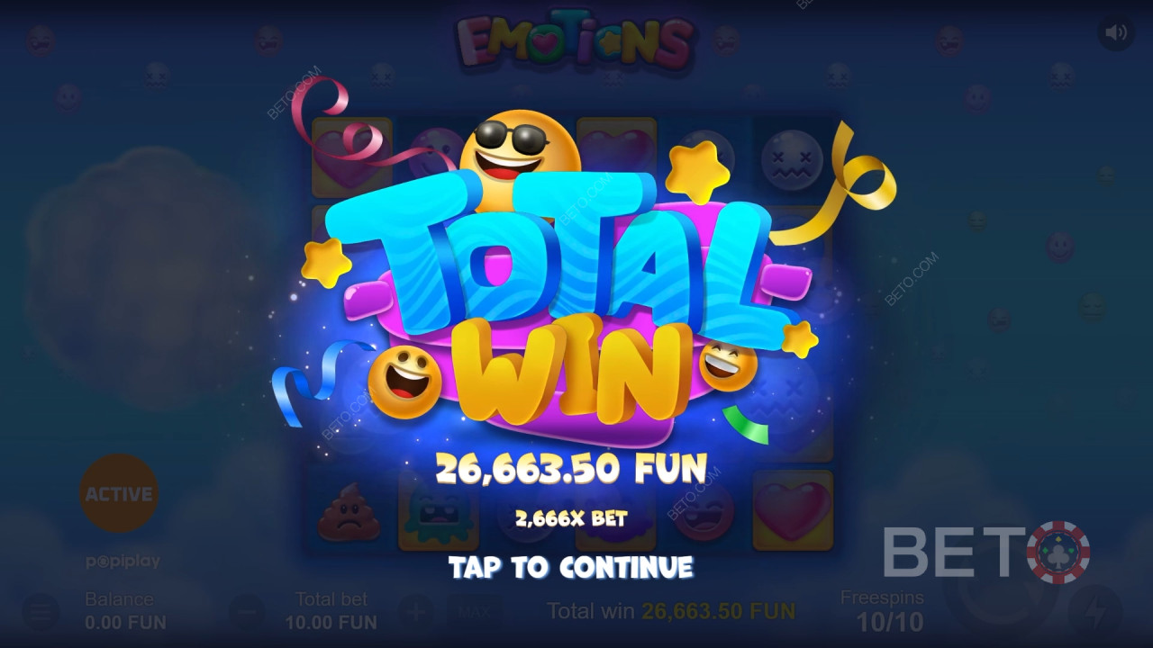 Спечелете 15 000x Вашия залог в слота Emotions онлайн!