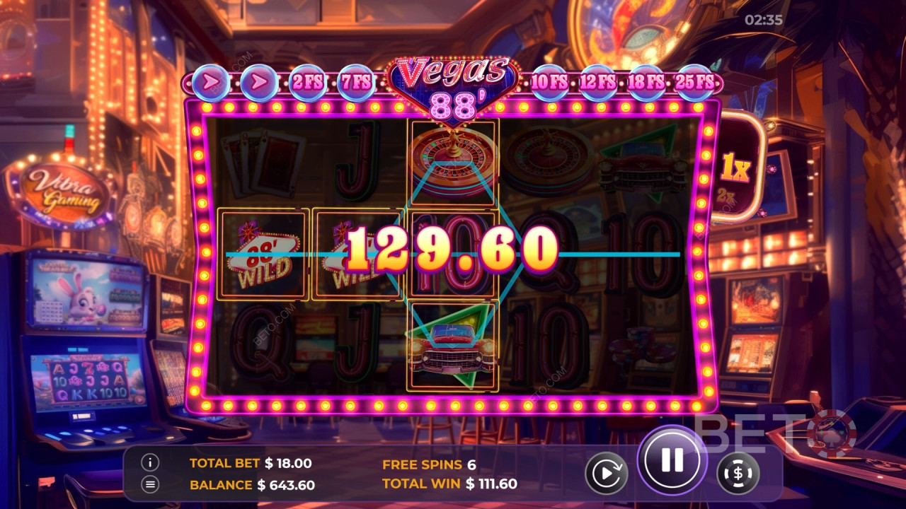 Как се играе Vegas 88 на Vibra Gaming