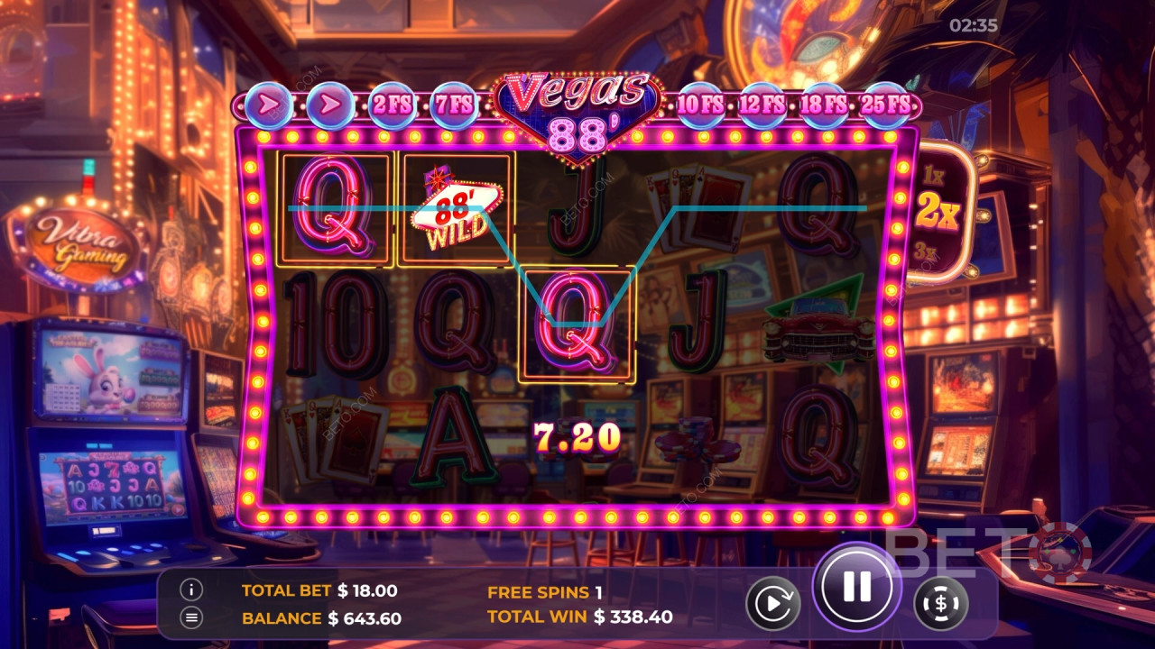 Спечелете 2600 пъти залога си във видео слота Vegas 88!