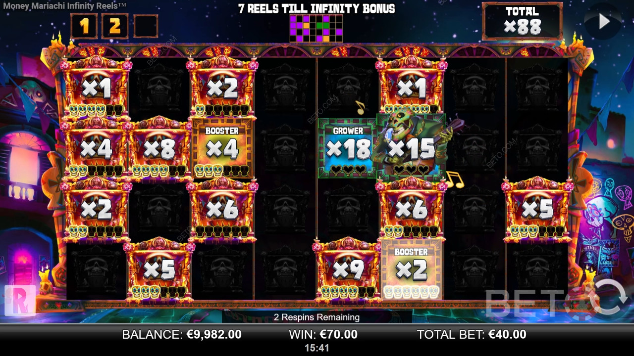 Бонус функции, обяснени в Money Mariachi Fiesta Infinity Reels от Reel Play