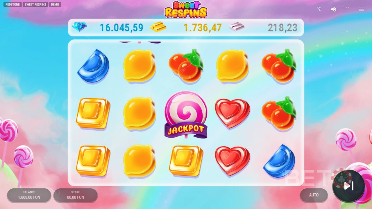 Как да играете Sweet Respins на Redstone