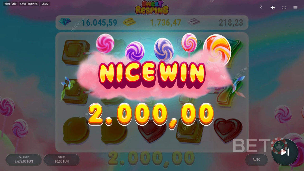 Sweet Respins Преглед от BETO Slots