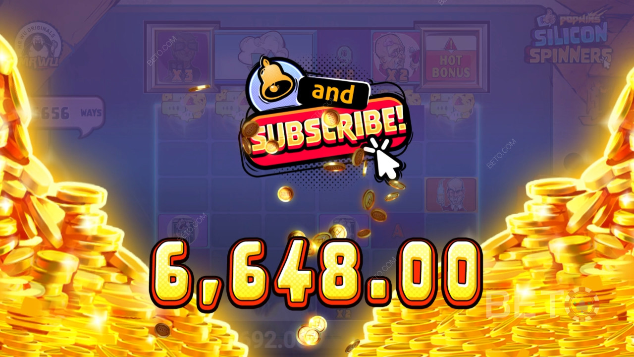 Спечелете 20 000x Вашия залог в онлайн слота Silicon Spinners!