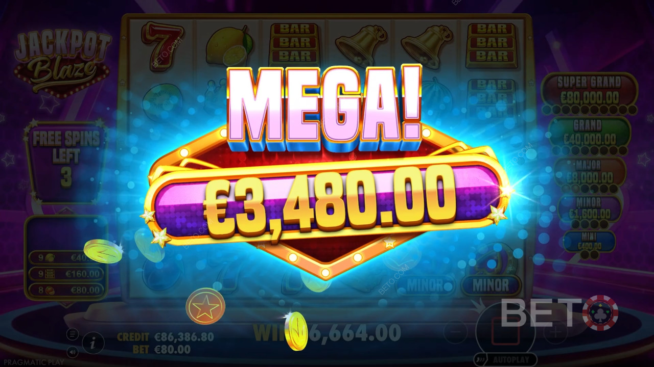 Бонус функции, обяснени в Jackpot Blaze от Pragmatic Play