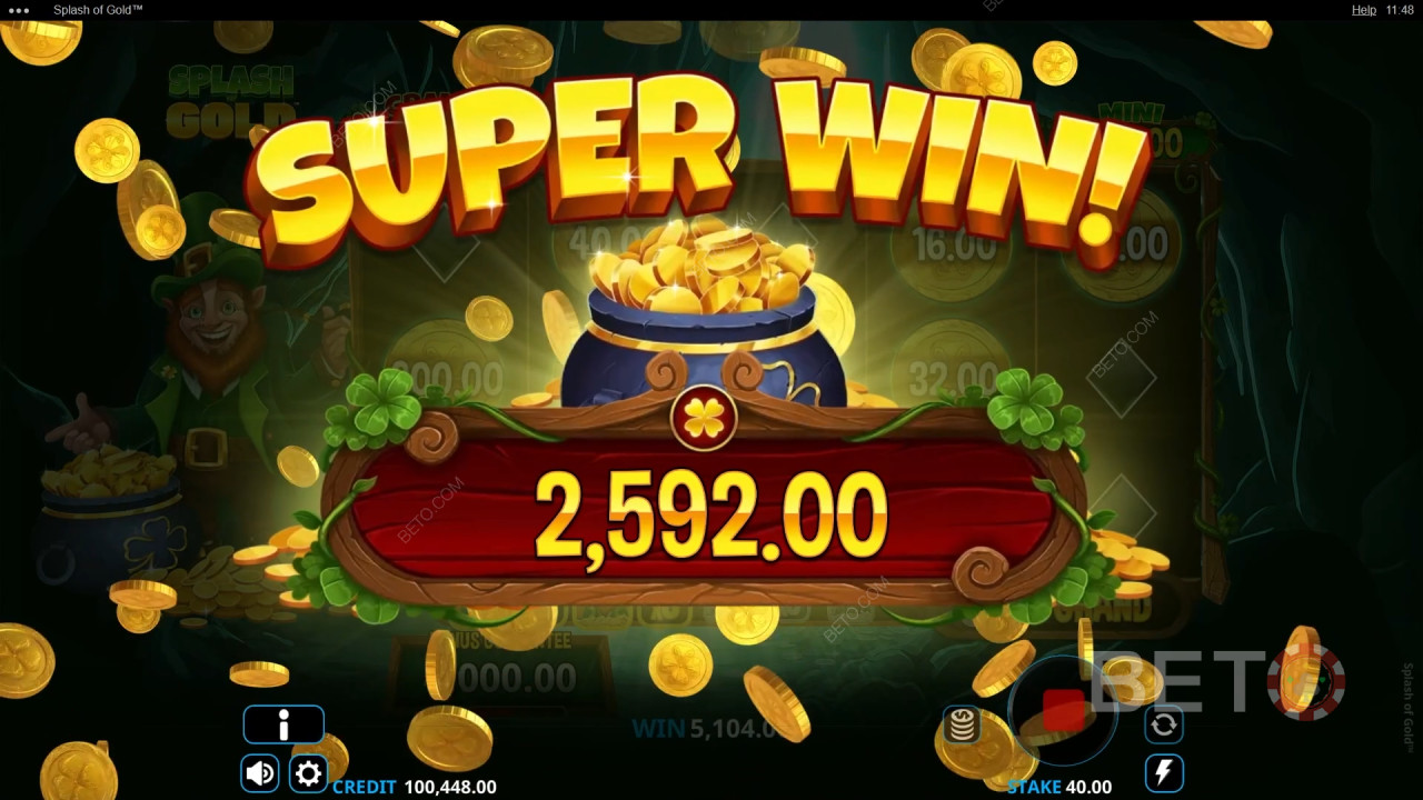 Спечелете 6 000x залога си в онлайн слота Splash of Gold!
