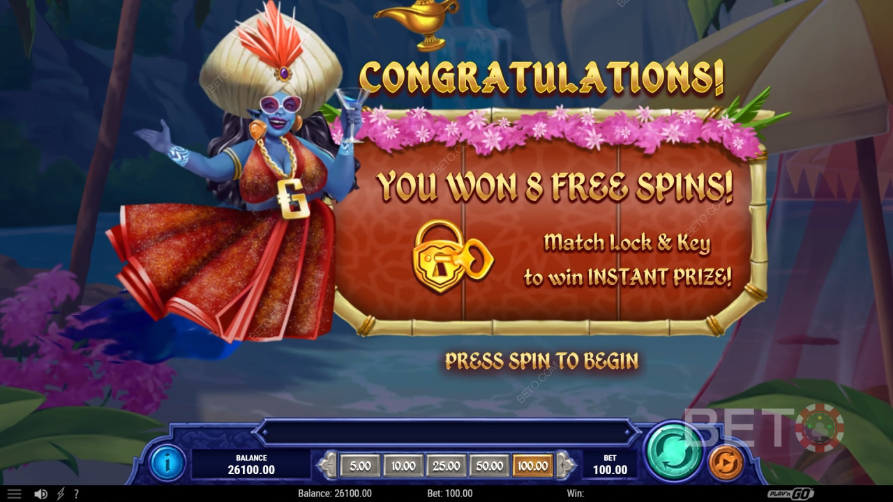Спечелете 1,234x залога си в слота 1001 Mystery Genie Fortunes!