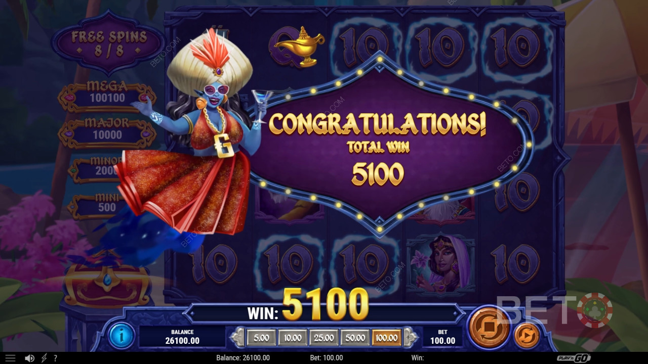 Бонус функции, обяснени в 1001 Mystery Genie Fortunes от Play