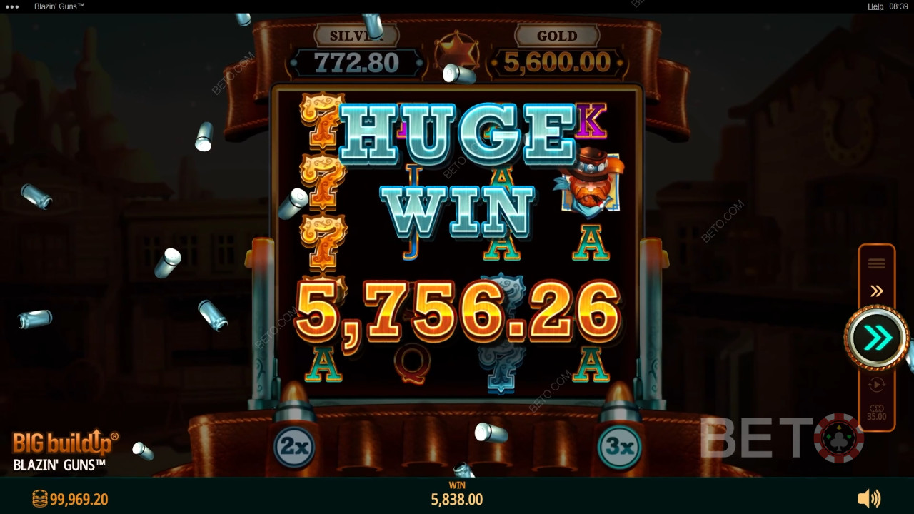 Спечелете 6,729x залога си в слота Blazin