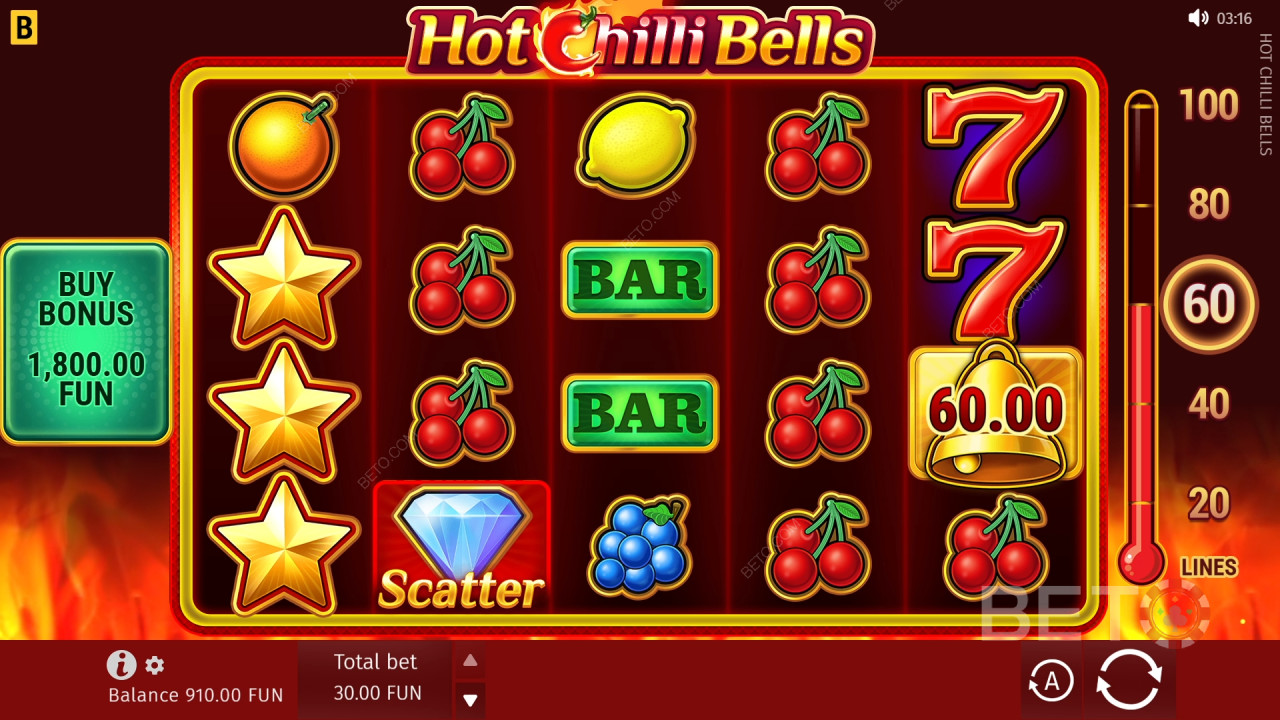 Как се играе Hot Chilli Bells на BGaming