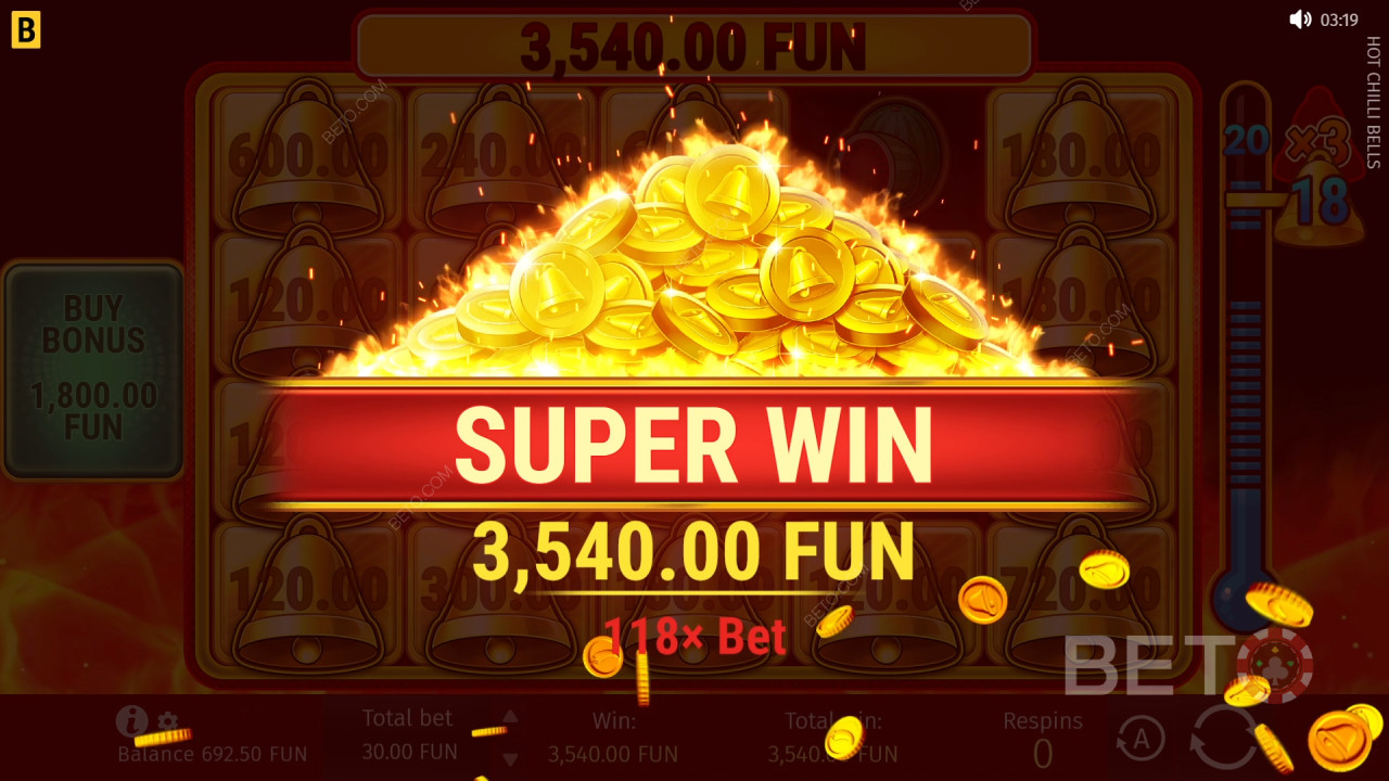 Спечелете 5 000x залога си в онлайн слота Hot Chilli Bells!