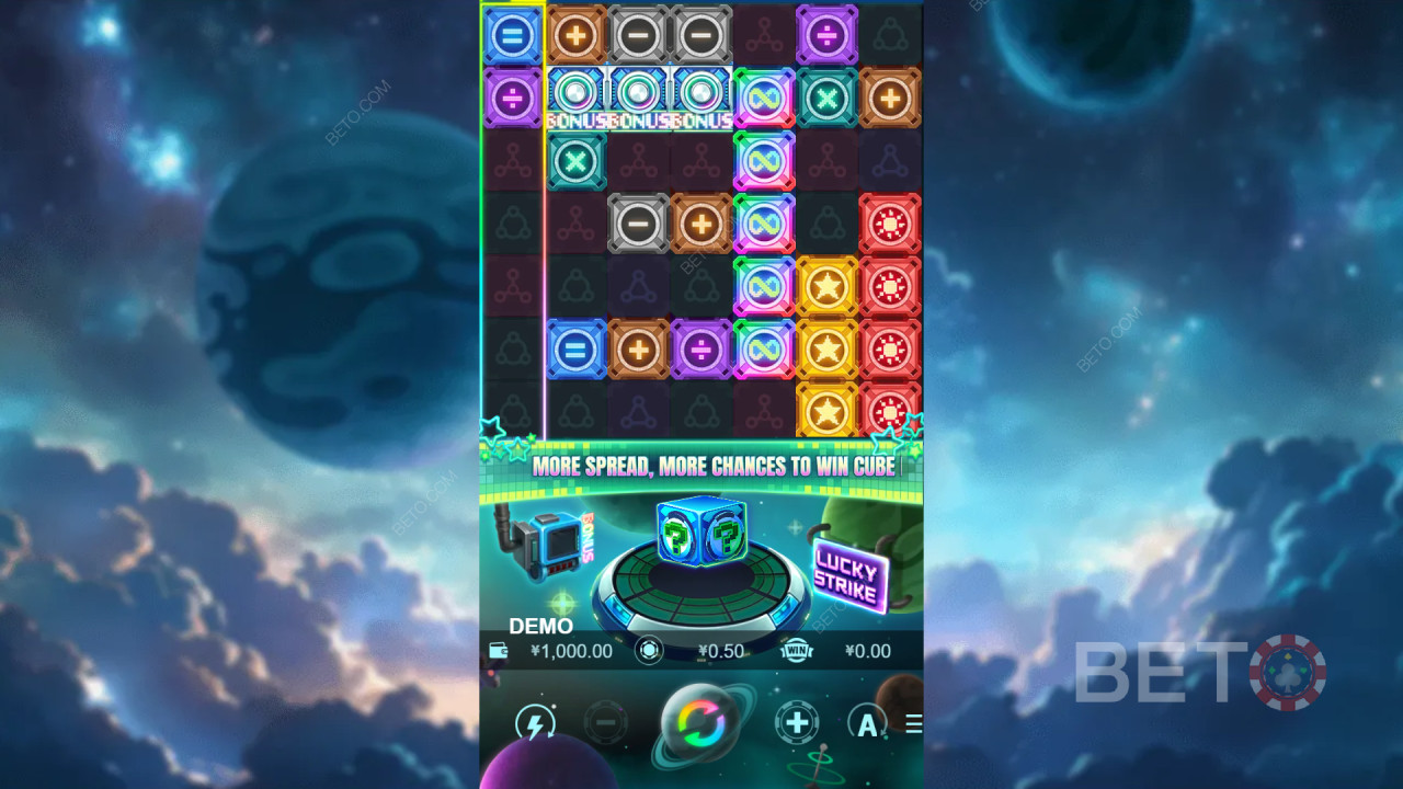 Бонус функции, обяснени в Cube? от PlayStar