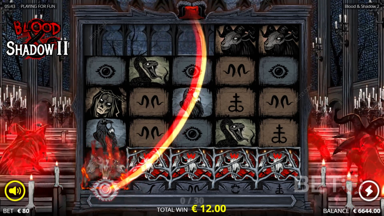 Как се играе „Blood & Shadow 2“ на „ Nolimit City “