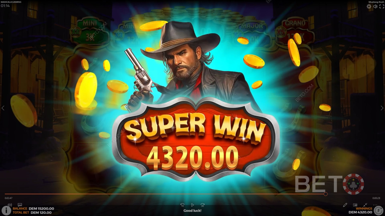 Спечелете 5,105x залога си в онлайн слота Mustang Rush!
