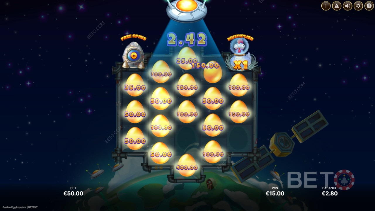 Golden Egg Invaders Играй Безплатно