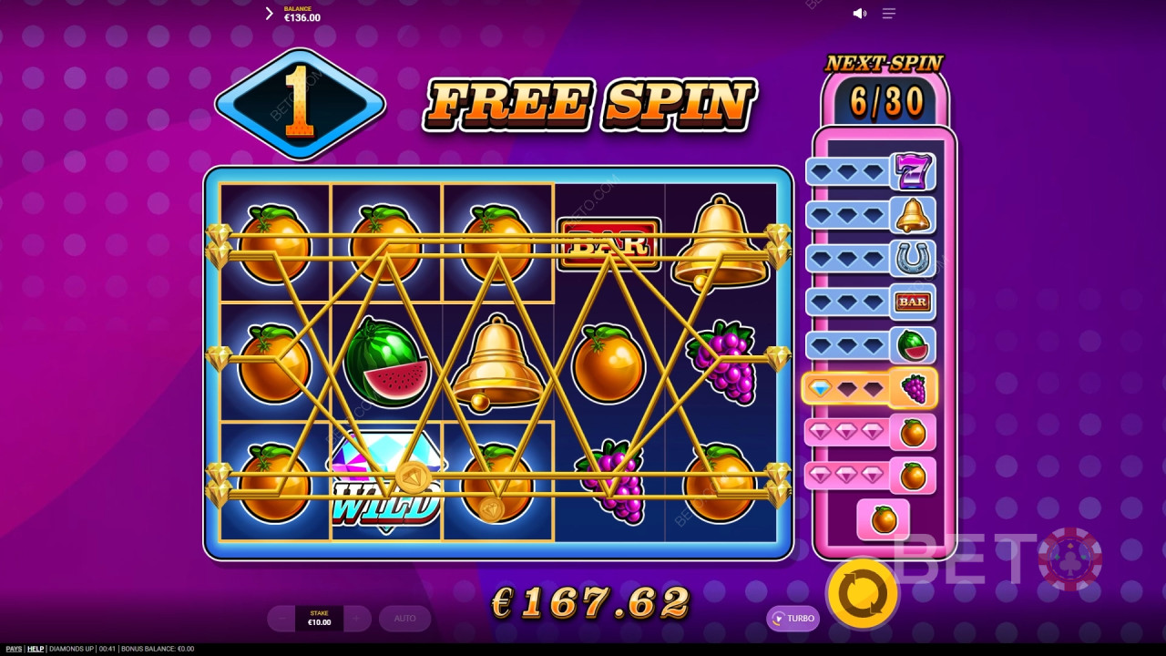 Диаманти нагоре Преглед от BETO Slots