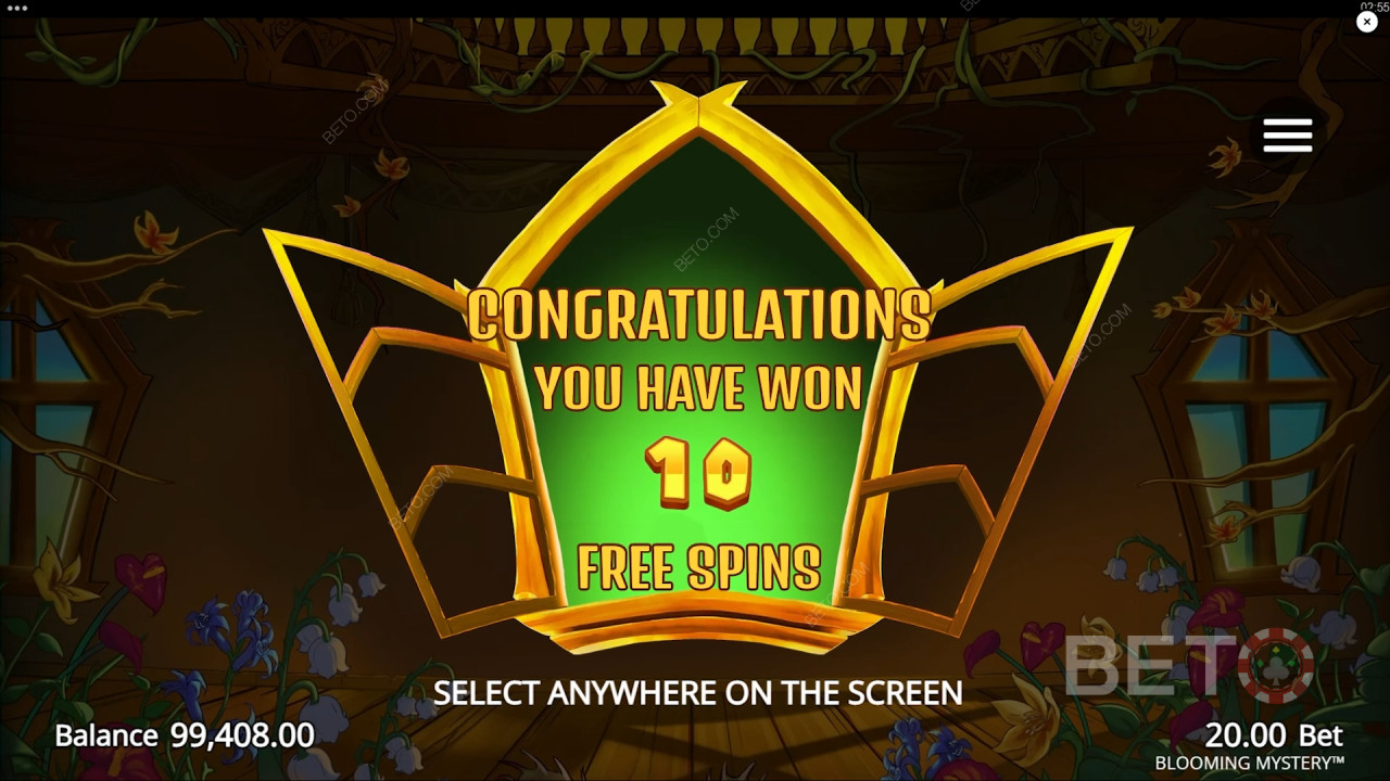 Спечелете 12 500x залога си в Blooming Mystery Online Slot!