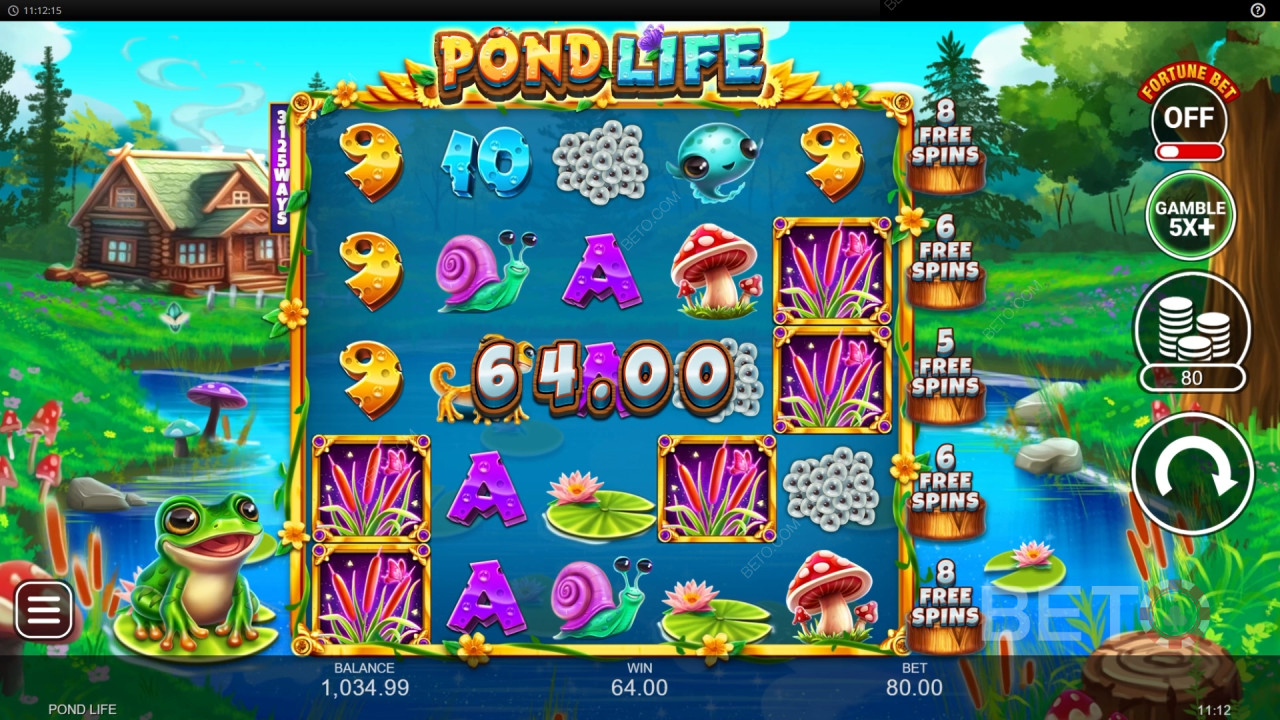 Спечелете 5 000x залога си в онлайн слота Pond Life!