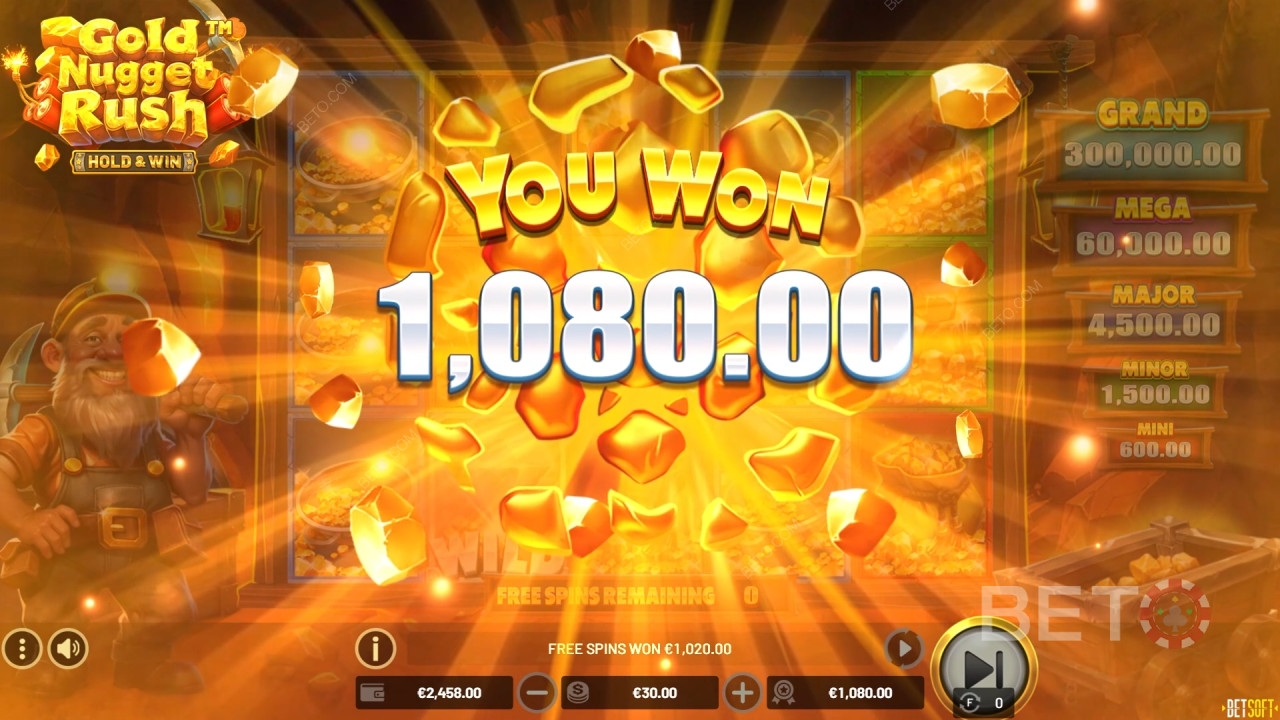Gold Nugget Rush Преглед от BETO Slots