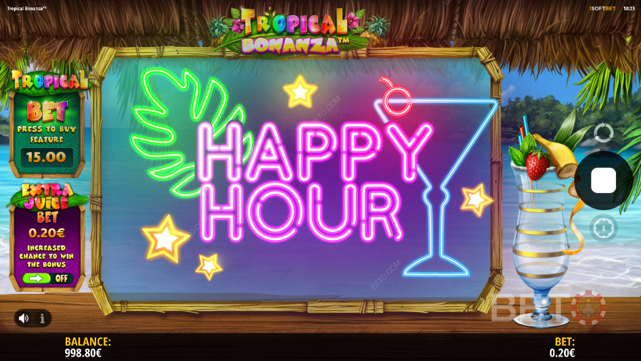Модификаторите Happy Hour ще ви дадат множители или ще ви помогнат да задействате безплатни завъртания.