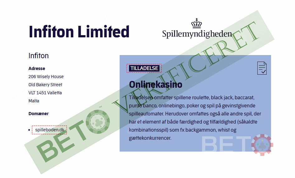 Spilleboden - модерно казино, лицензирано от Датския орган по хазарта