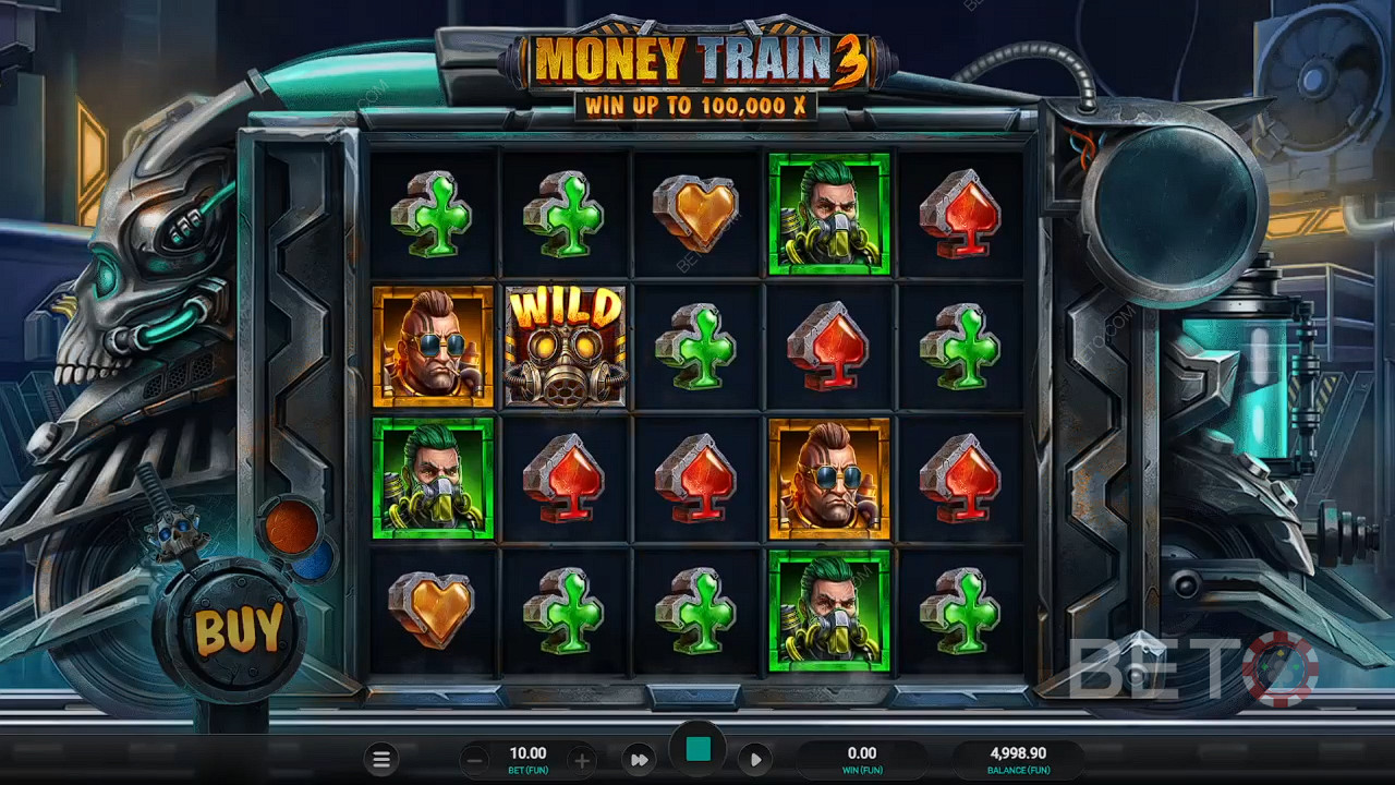 Насладете се на солиден кръг Respin в основната игра в слот Money Train 3