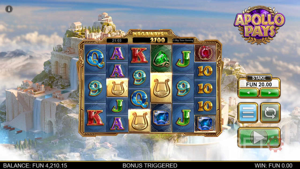 Аполо плаща Megaways Преглед от BETO Slots