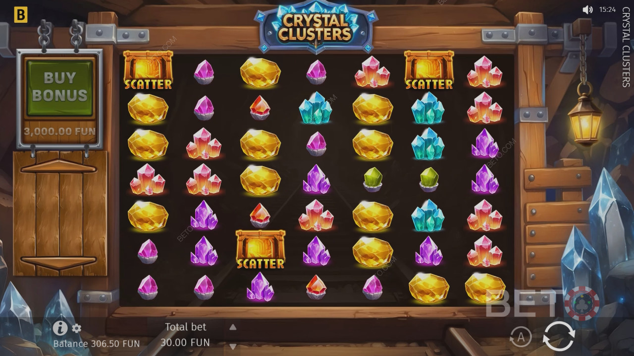 Рецензия за „Crystal Clusters“ от BETO Slots