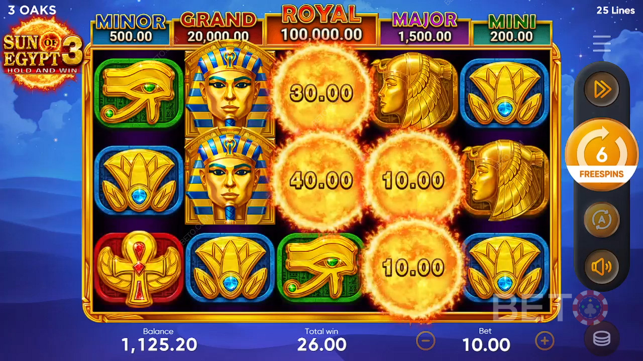 Слънцето на Египет 3 Преглед от BETO Slots