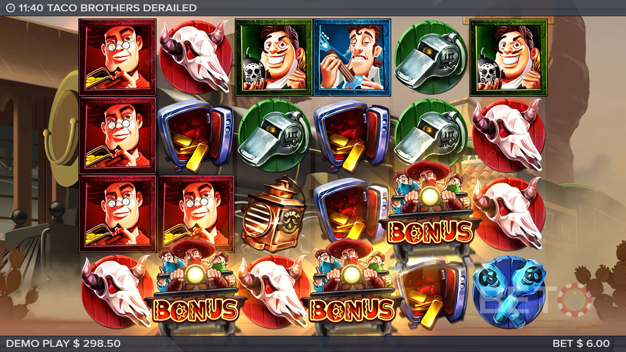 Taco Brothers дерайлира Преглед от BETO Slots