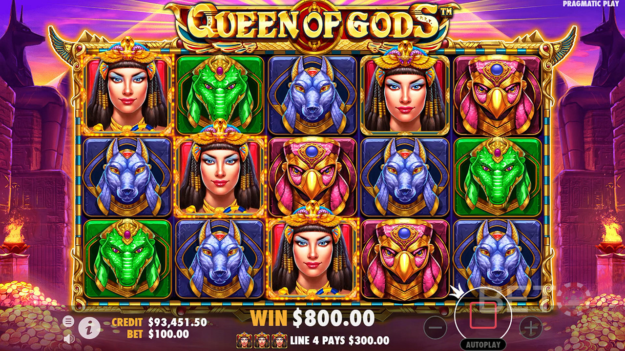 Преглед на Queen of Gods от BETO Slots