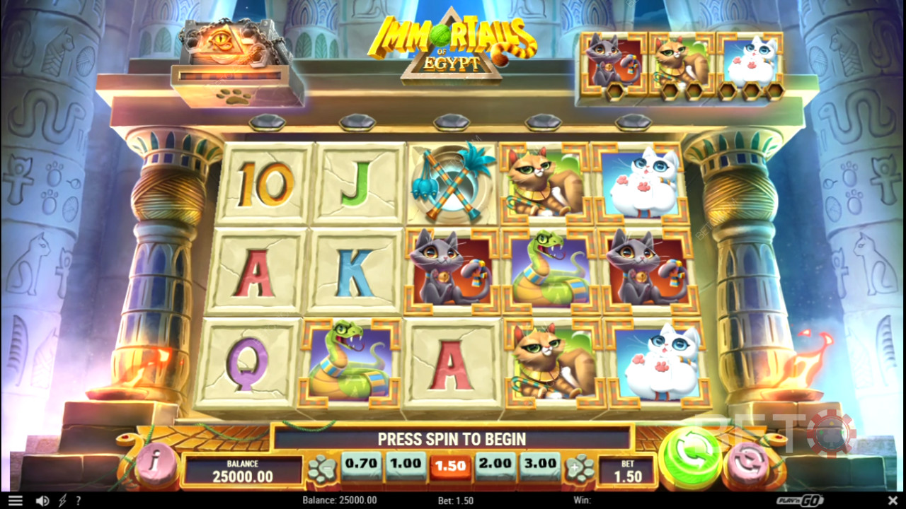 Immortails на Египет Преглед от BETO Slots