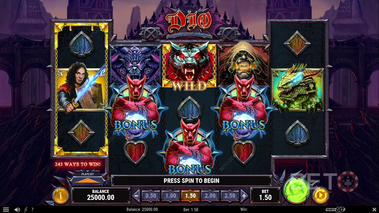 Дио убива дракона Преглед от BETO Slots