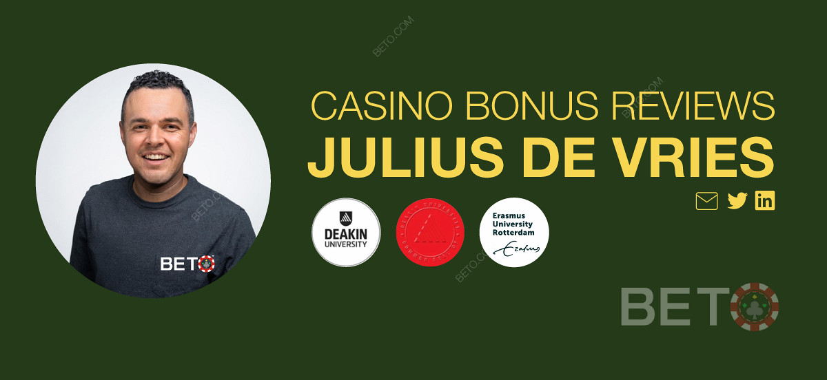 Юлий де Врийс е сертифициран експерт по хазарт и писател