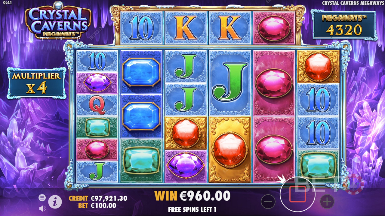 Crystal Cavern Megaways Преглед от BETO Slots