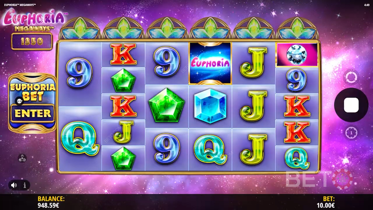 Euphoria Megaways Преглед от BETO Slots