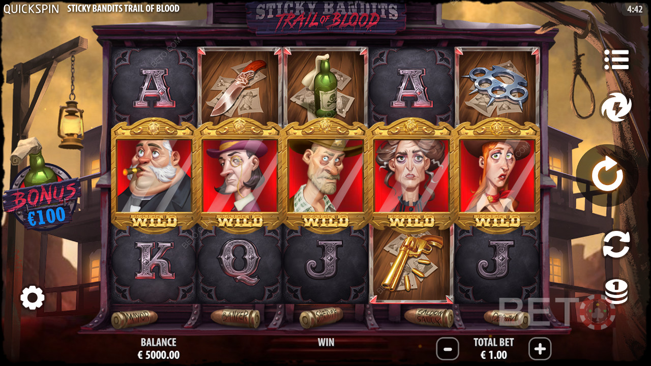 Sticky Bandits Trail of Blood Преглед от BETO Slots