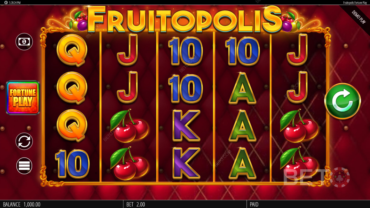 Fruitopolis Fortune Играйте Преглед от BETO Slots