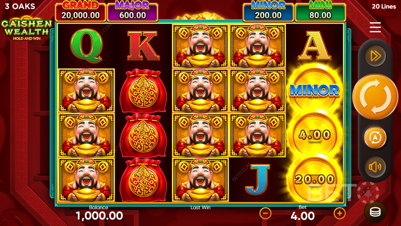 Caishen Wealth Hold and Win Преглед от BETO Slots