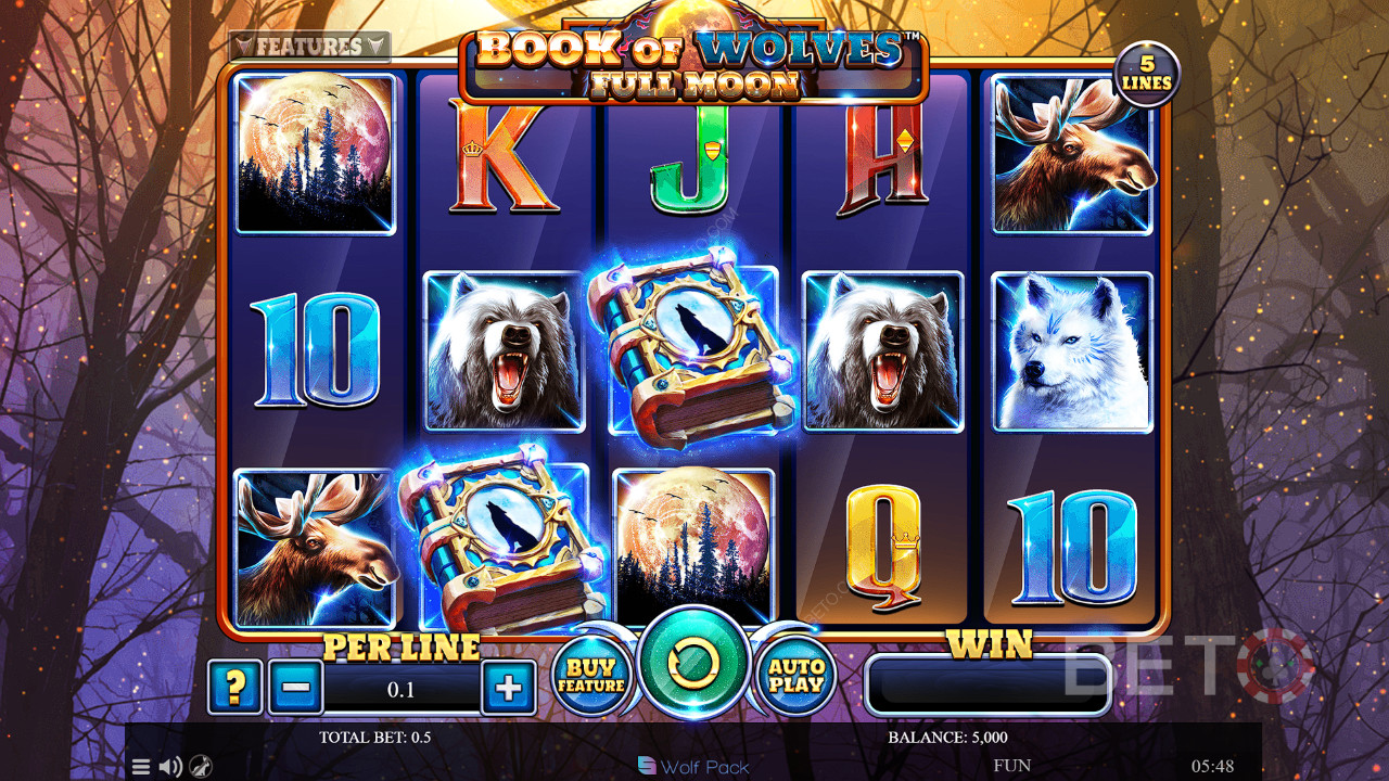 Книга на вълците - Пълнолуние Преглед от BETO Slots