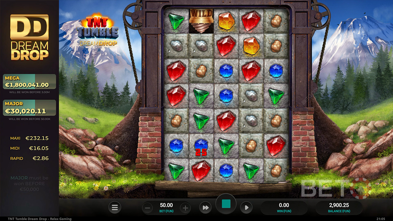 TNT Tumble Dream Drop Преглед от BETO Slots