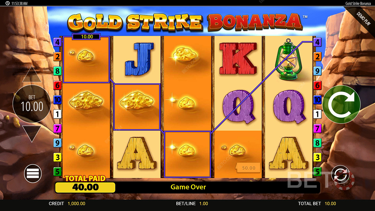 Спечелете 2 500x залога си в слот машината Gold Strike Bonanza Fortune Play!