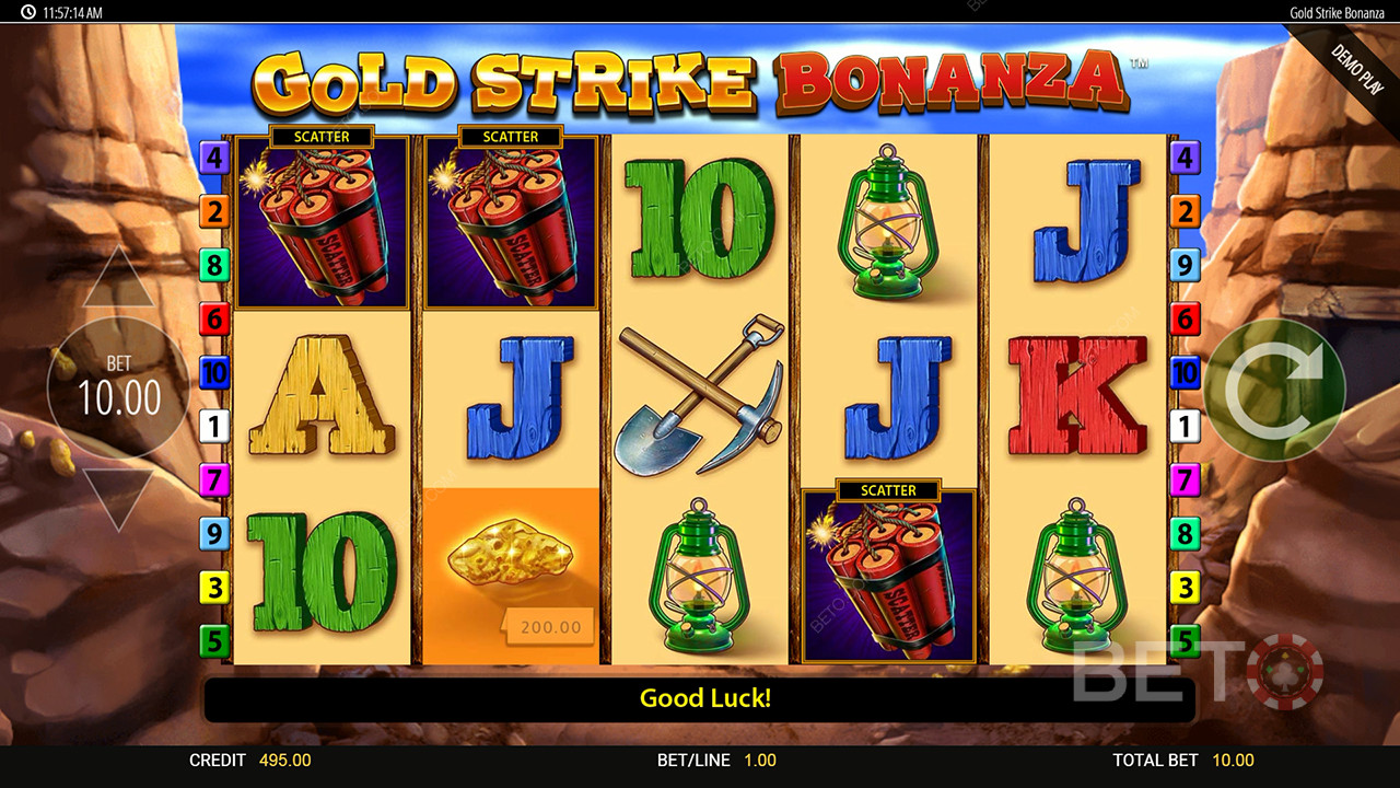 Gold Strike Bonanza Fortune Play Преглед от BETO Slots