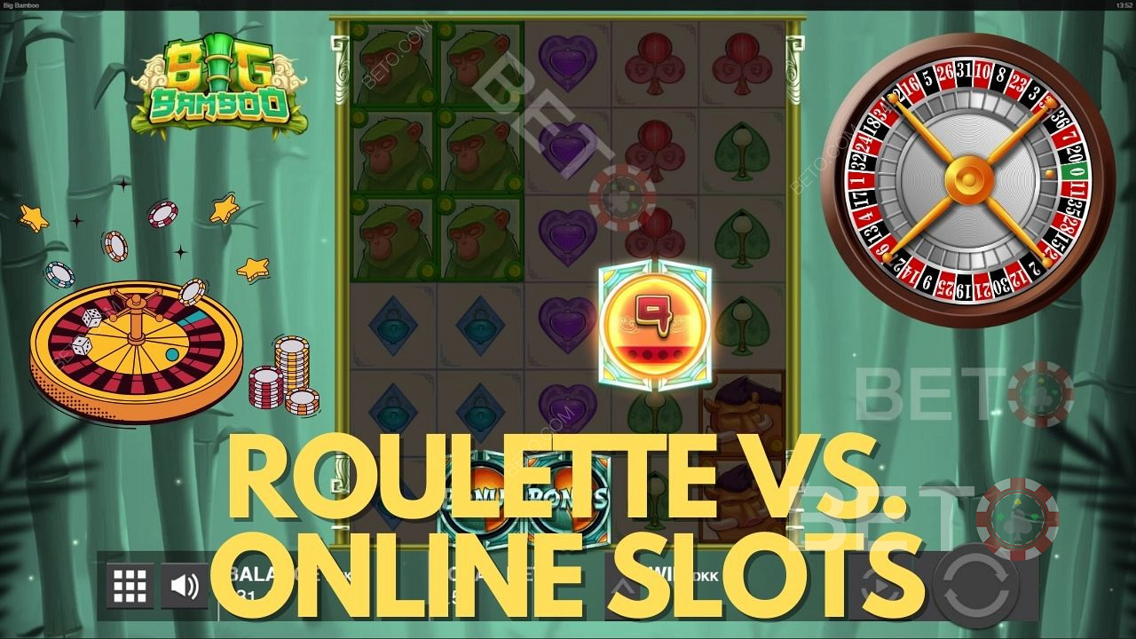 Онлайн слотове в сравнение с рулетка - митове и факти за казина
