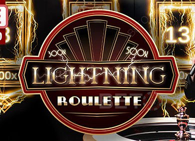 Играйте Lightning Roulette със стратегия за залагане.